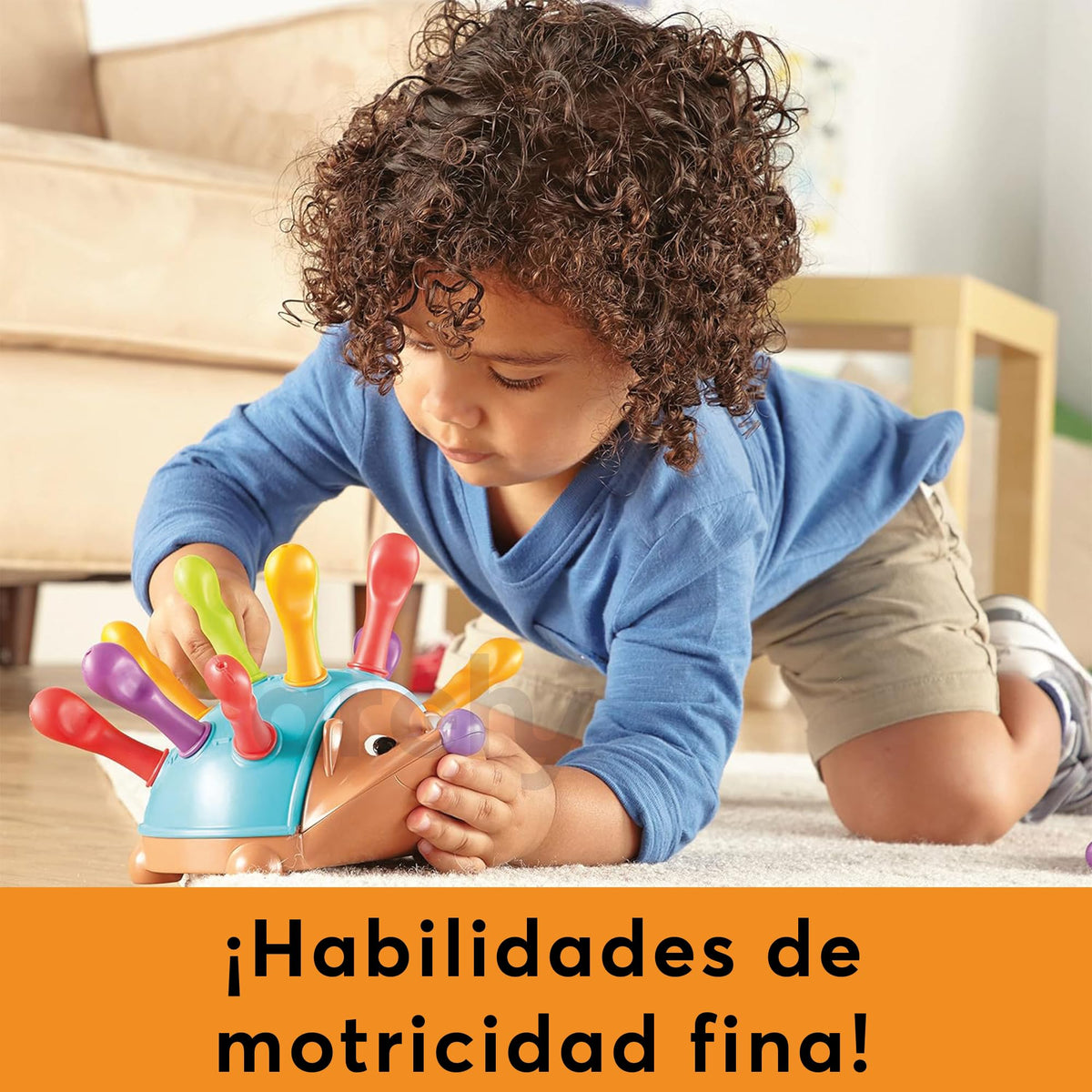 Juguete Didáctico Erizo para Motricidad Fina