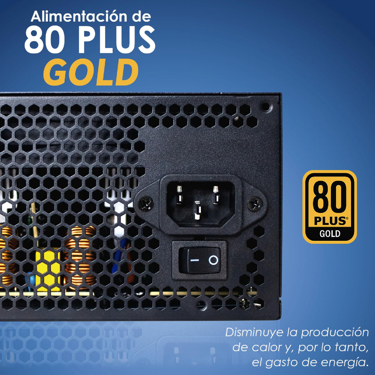 Fuente de Poder Gamer 80 Plus Gold 650 W, 750 W y 850 W