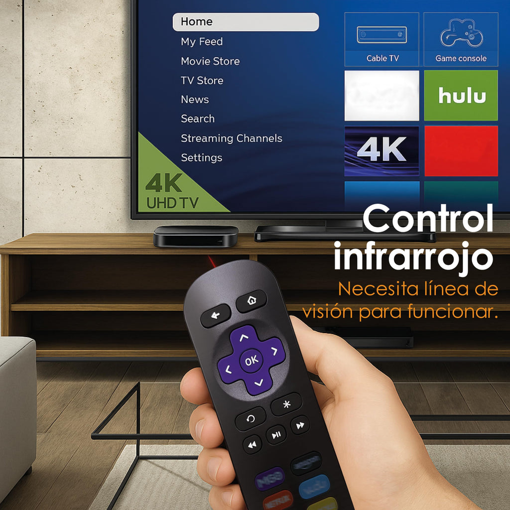 Archy Paquete 2 piezas: Control Remoto compatible con Roku Express / Premier / 4K (ROK5)