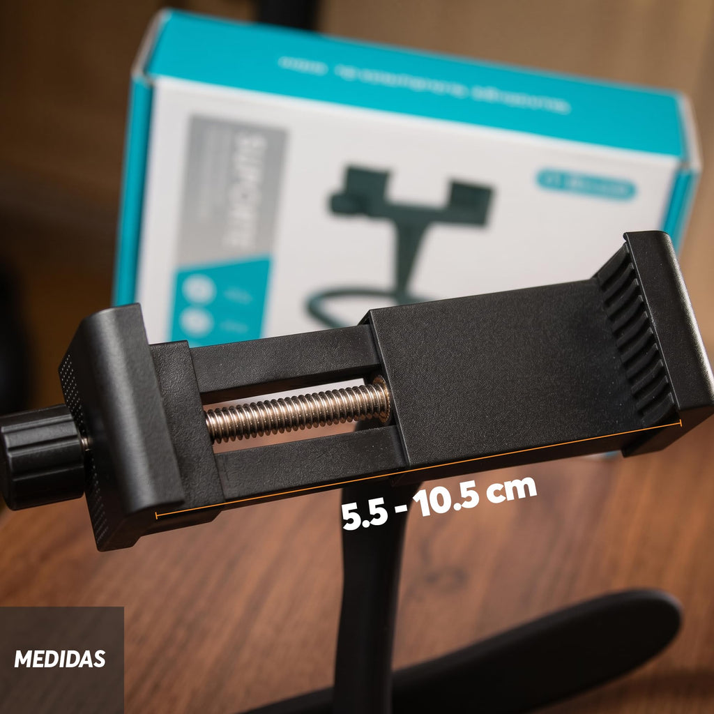 Soporte Flexible para Celular con Brazo de Silicona de 45 cm