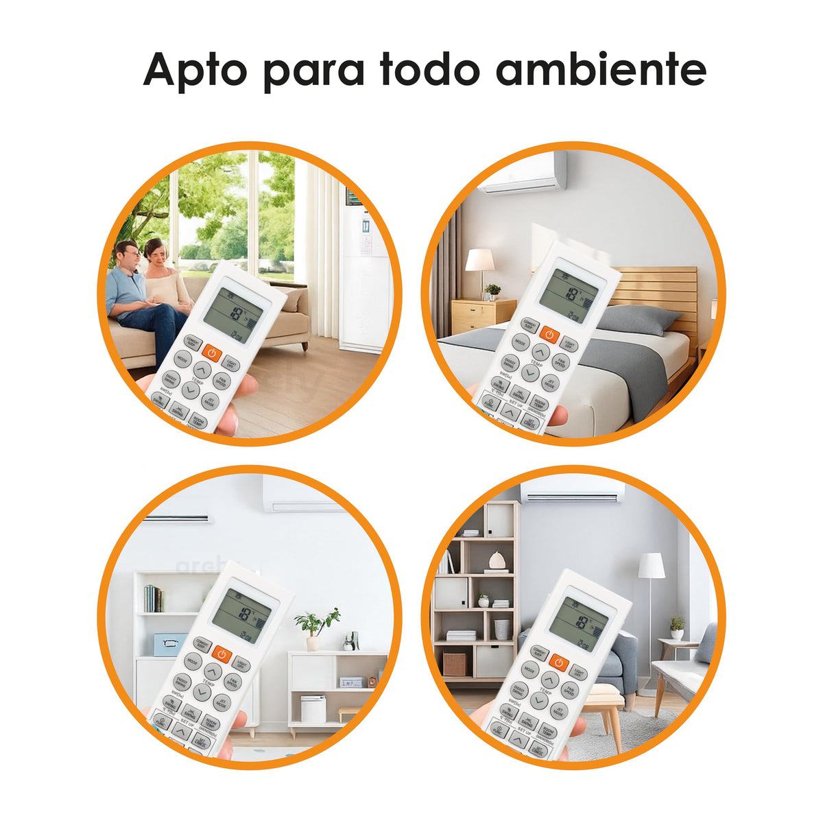 Archy Paquete 2 piezas: Control Remoto para Aire Acondicionado compatible con LG (LGK22)