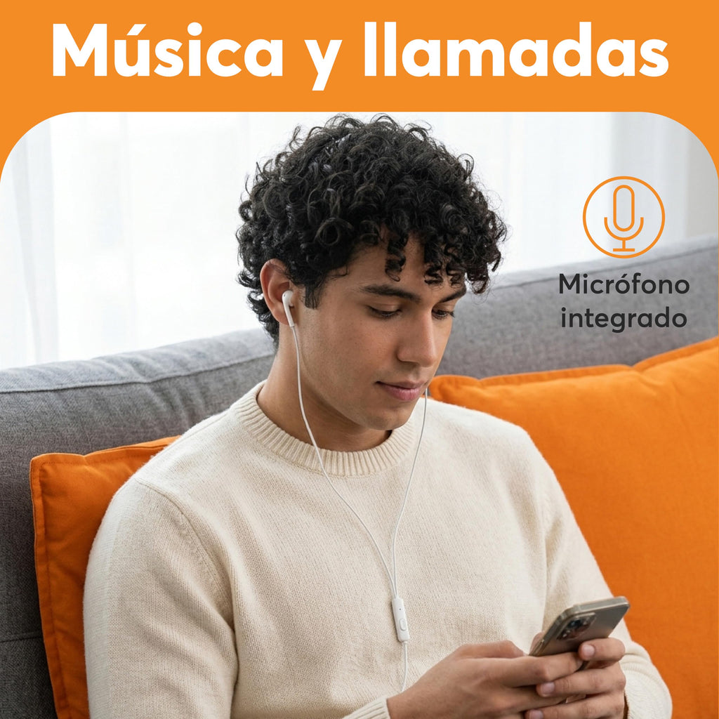 Audífonos Alámbricos USB-C con Micrófono