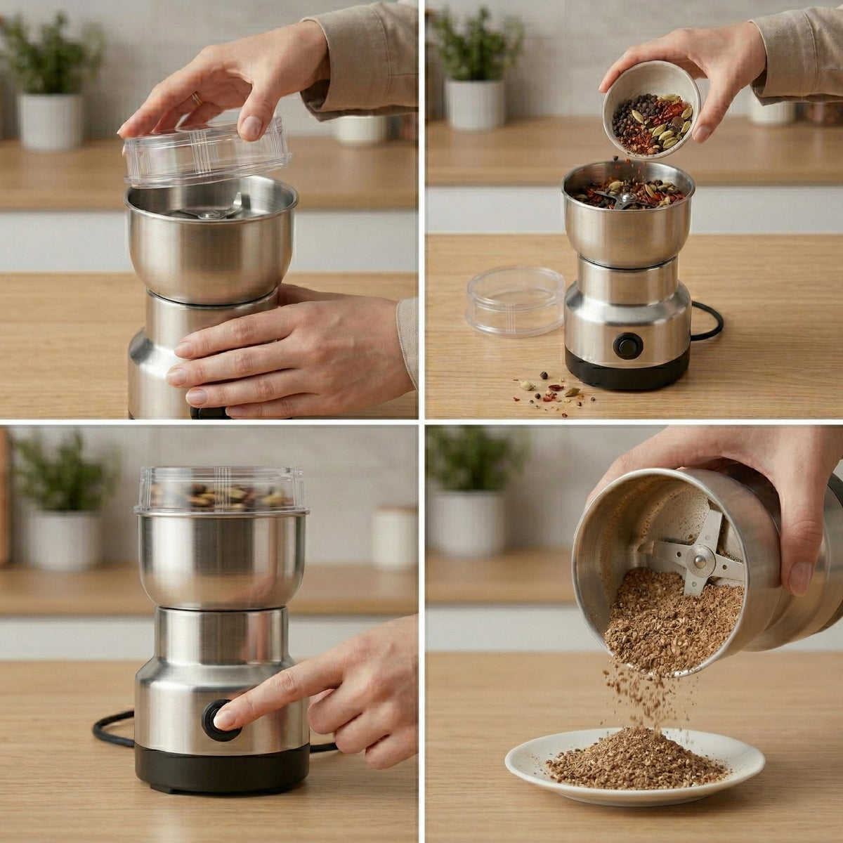 Molino Eléctrico de Café y Especias 85 g 150 W