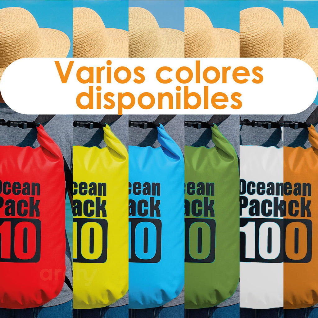 Bolsa Seca Impermeable de 20 L con Cierre Enrollable y Correa