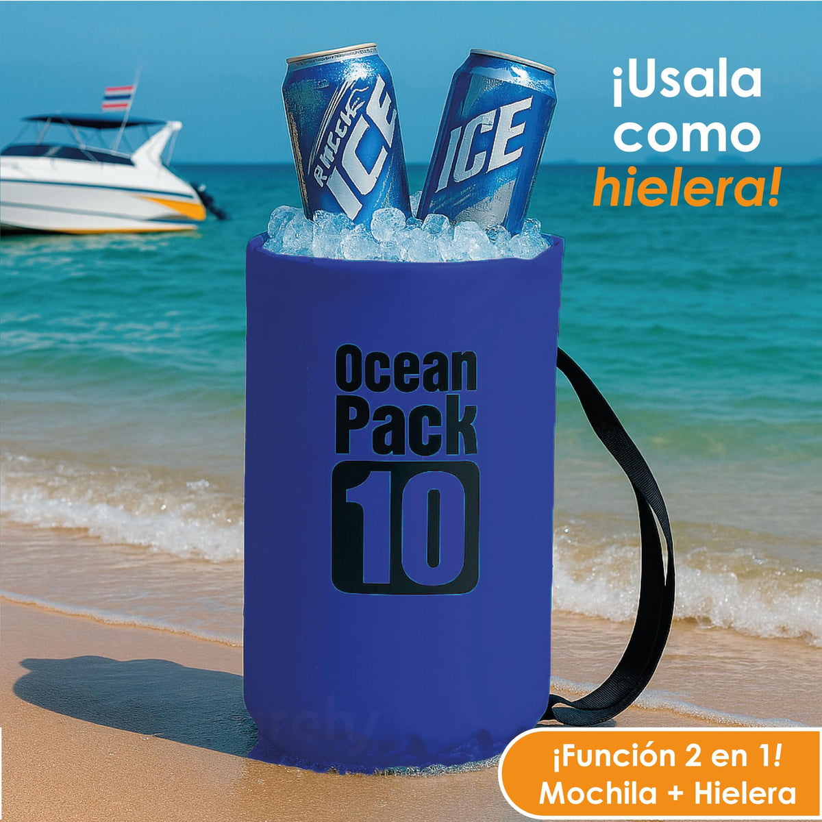 Bolsa Seca Impermeable de 20 L con Cierre Enrollable y Correa
