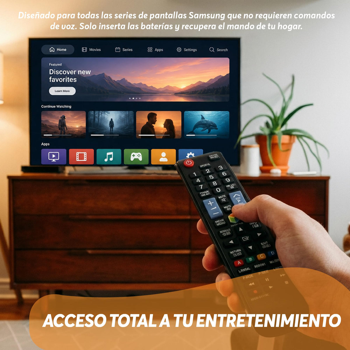 Archy Paquete 2 piezas: Control Remoto compatible con Samsung Smart TV (SAMTV)