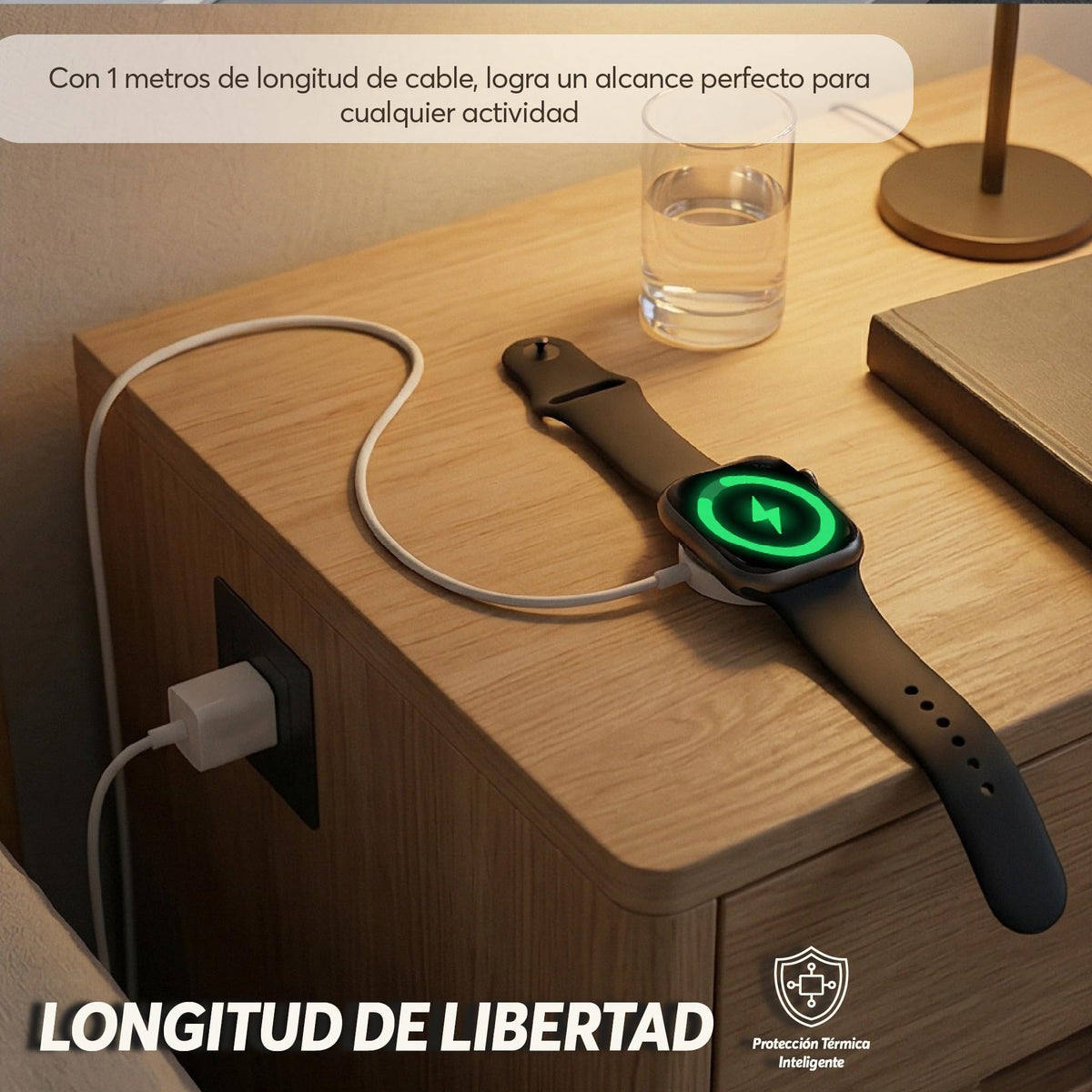 Cargador Magnético USB-C para Apple Watch Series 1 a 9 y SE